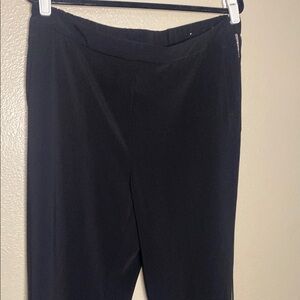 Chico's Black Straight Leg Pants with Smooth Finish